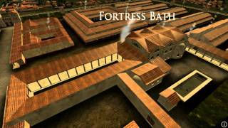 Animation of ancient Roman Fort in Caerleon Wales [upl. by Ahseia]