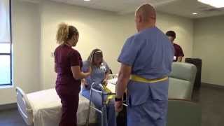 Physical Therapy Transfer Training  How To Transfer From Wheelchair To Bed [upl. by Prady415]