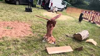 A fabulous range of wooden sculpture at Caerleon festival 2024 [upl. by Ainegue874]