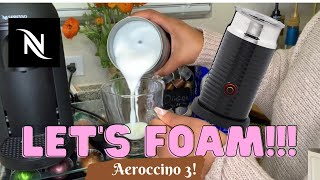 How To Foam Milk With Aeroccino 3 Make Coffee With Foam Tips amp Tricks  Easy Foamed Latte Recipe [upl. by Evaleen]