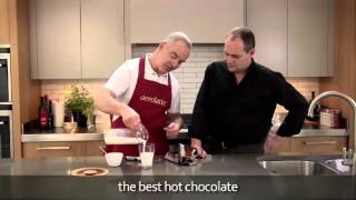 How to make a hot chocolate using an aerolatte milk frother [upl. by Ocirled875]