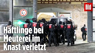 Gefängnismeuterei Polizei stürmt Knast in Thüringen  JVA Untermaßfeld [upl. by Nester22]